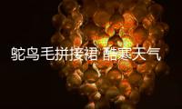 鸵鸟毛拼接裙 酷寒天气也抵挡不住的浪漫